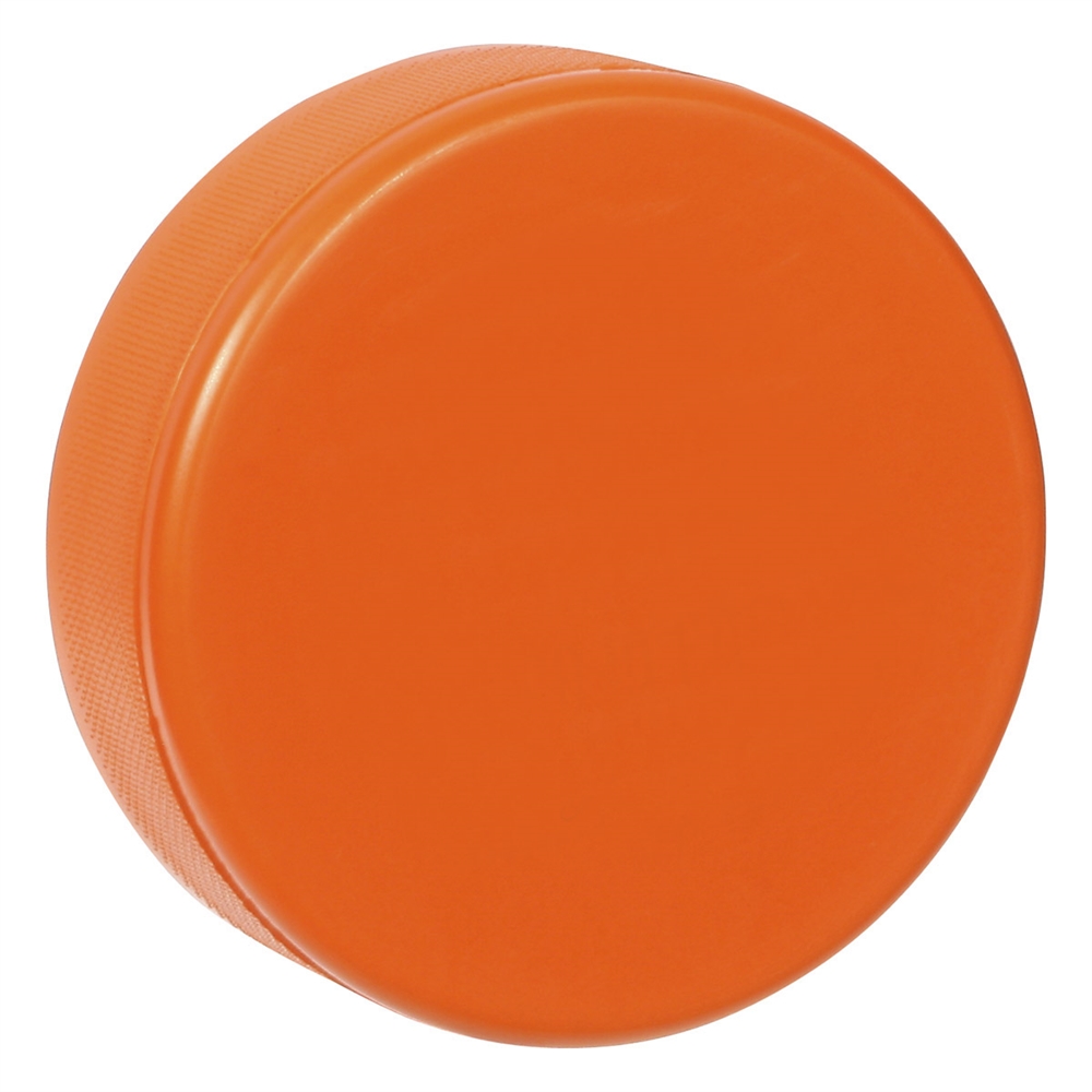 Regulation Size Soft Foam Hockey Puck Orange Hockey Pucks